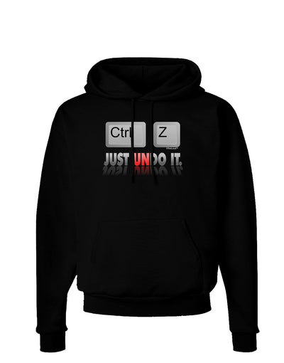 Ctrl Z Just Undo It Dark Hoodie Sweatshirt-Hoodie-TooLoud-Black-Small-Davson Sales