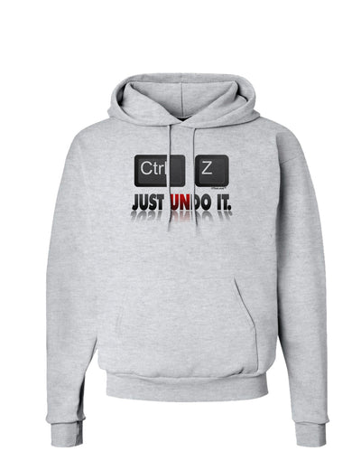 Ctrl Z Just Undo It Hoodie Sweatshirt-Hoodie-TooLoud-AshGray-Small-Davson Sales