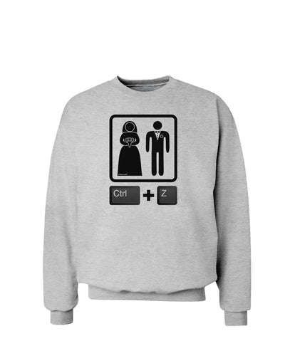 Ctrl Z - Marriage Sweatshirt-Sweatshirts-TooLoud-AshGray-Small-Davson Sales