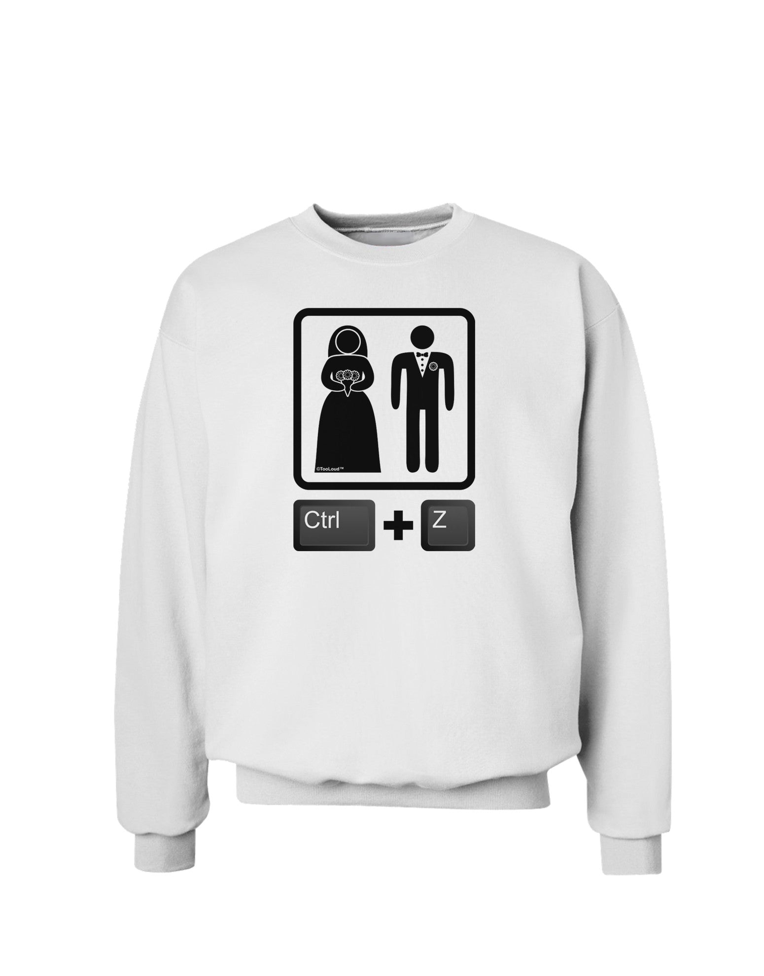 Ctrl Z - Marriage Sweatshirt-Sweatshirts-TooLoud-White-Small-Davson Sales