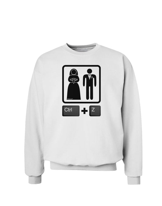 Ctrl Z - Marriage Sweatshirt-Sweatshirts-TooLoud-White-Small-Davson Sales