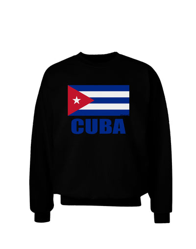 Cuba Flag Cuban Pride Adult Dark Sweatshirt by TooLoud-Sweatshirts-TooLoud-Black-Small-Davson Sales