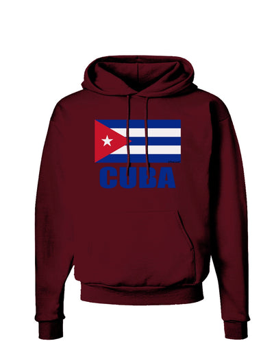 Cuba Flag Cuban Pride Dark Hoodie Sweatshirt by TooLoud-Hoodie-TooLoud-Maroon-Small-Davson Sales