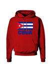 Cuba Flag Cuban Pride Dark Hoodie Sweatshirt by TooLoud-Hoodie-TooLoud-Red-Small-Davson Sales