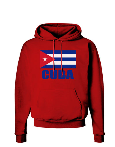 Cuba Flag Cuban Pride Dark Hoodie Sweatshirt by TooLoud-Hoodie-TooLoud-Red-Small-Davson Sales