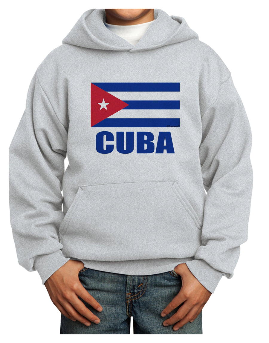 Cuba Flag Cuban Pride Youth Hoodie Pullover Sweatshirt by TooLoud-Youth Hoodie-TooLoud-White-XS-Davson Sales