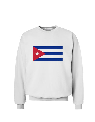 Cuba Flag Cubana Sweatshirt by TooLoud-Sweatshirts-TooLoud-White-Small-Davson Sales