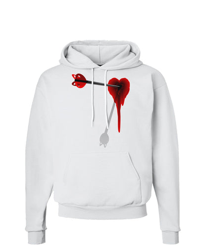 Cupid's Arrow Heart Shot Wound Hoodie Sweatshirt-Hoodie-TooLoud-White-Small-Davson Sales