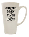 Custom Engraved 16 oz Conical Latte Coffee Mug - A Must-Have for the Legendary Gentleman - TooLoud-Conical Latte Mug-TooLoud-White-Davson Sales