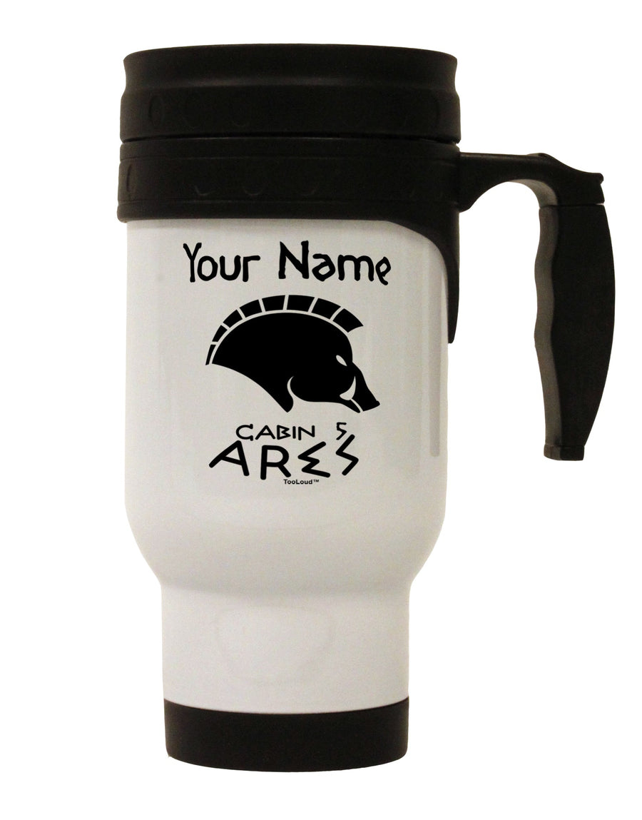 Custom Engraved Cabin 5 Ares Stainless Steel 14 OZ Travel Mug - Expertly Crafted Drinkware by TooLoud-Travel Mugs-TooLoud-White-Davson Sales