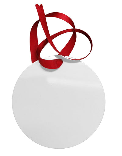 Custom Personalized Image and Text Circular Metal Ornament-Ornament-TooLoud-White-Davson Sales