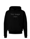 Custom Personalized Image and Text Dark Hoodie Sweatshirt