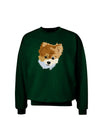 Custom Pet Art Adult Dark Sweatshirt by TooLoud-TooLoud-Deep-Forest-Green-Small-Davson Sales