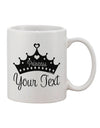 Custom Princess -Name- Design 11 oz Coffee Mug - Expertly Crafted Drinkware TooLoud-11 OZ Coffee Mug-TooLoud-White-Davson Sales