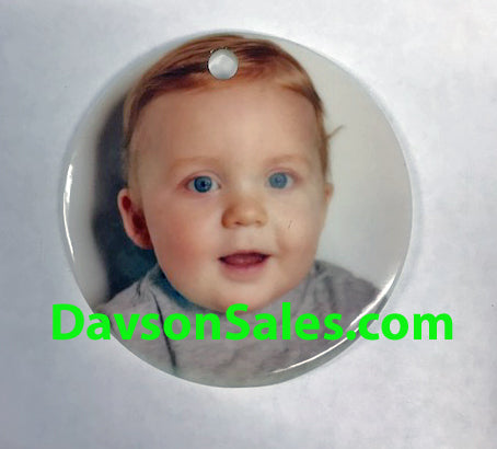 Custom Printed Ceramic Christmas Ornament - 3 Inch-Ornament-Davson Sales-1-Davson Sales