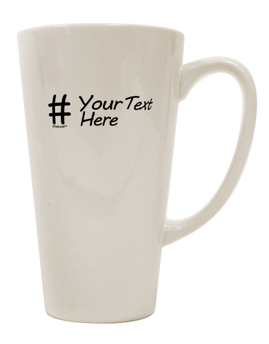 Customizable 16 oz Conical Latte Coffee Mug - Expertly Crafted by TooLoud-Conical Latte Mug-TooLoud-White-Davson Sales