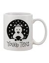 Customizable Polar Bear Family Design - Personalized 11 oz Coffee Mug - TooLoud-11 OZ Coffee Mug-TooLoud-White-Davson Sales