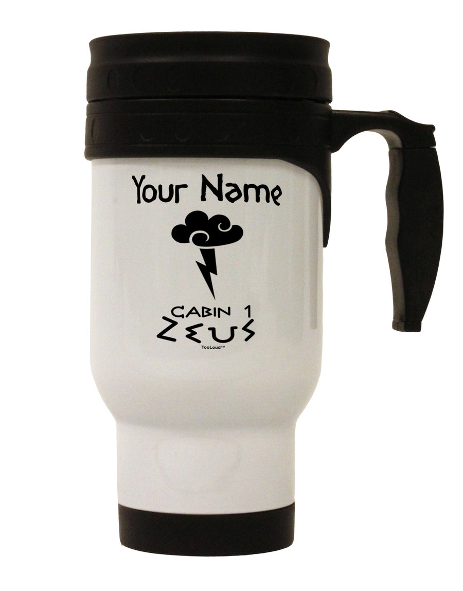 Customized Cabin 1 Zeus Stainless Steel 14 Ounce Travel Mug - Expertly Crafted Drinkware by TooLoud-Travel Mugs-TooLoud-White-Davson Sales