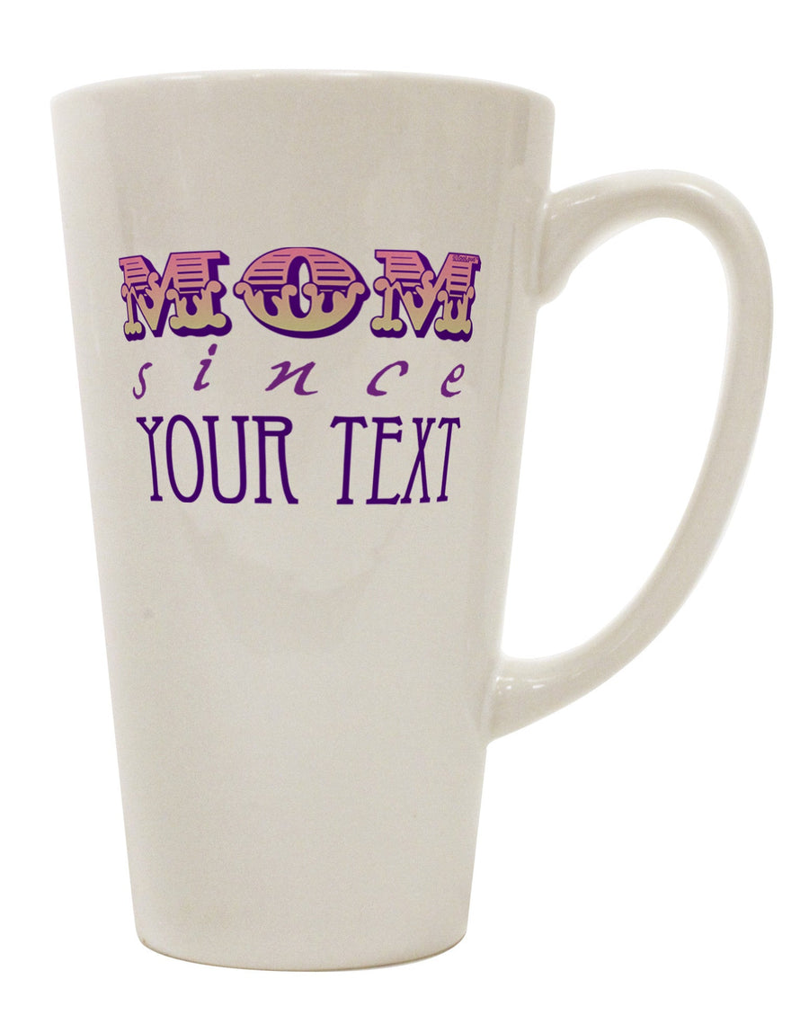 Customized Mother Since ___ 16 oz Conical Latte Coffee Mug - TooLoud-Conical Latte Mug-TooLoud-White-Davson Sales