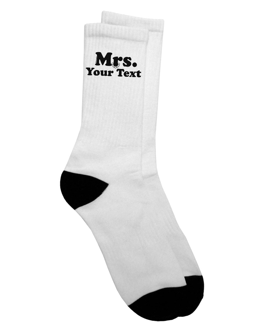 Customized Mrs Classy Adult Crew Socks - An Exquisite Addition to Your Wardrobe by TooLoud-Socks-TooLoud-White-Ladies-4-6-Davson Sales