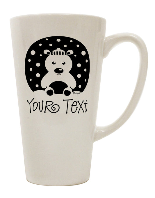 Customized Polar Bear Family Design - Personalized 16 oz Conical Latte Coffee Mug - TooLoud-Conical Latte Mug-TooLoud-White-Davson Sales
