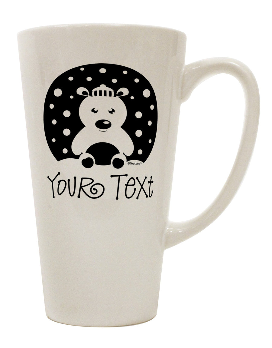 Customized Polar Bear Family Design - Personalized 16 oz Conical Latte Coffee Mug - TooLoud-Conical Latte Mug-TooLoud-White-Davson Sales