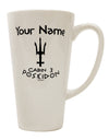 Customized Poseidon 16 oz Conical Latte Coffee Mug - Expertly Crafted Drinkware TooLoud-Conical Latte Mug-TooLoud-White-Davson Sales