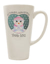 Customized Snowbaby Girl 16 oz Conical Latte Coffee Mug - Expertly Crafted Drinkware-Conical Latte Mug-TooLoud-White-Davson Sales