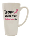 Customized Team -Name- Breast Cancer Walk - Advocating for a Cure 16 oz Conical Latte Coffee Mug - TooLoud-Conical Latte Mug-TooLoud-White-Davson Sales