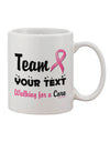 Customized Team -Name- Breast Cancer Walk - Walking for a Cure Printed 11 oz Coffee Mug - Expertly Crafted Drinkware-11 OZ Coffee Mug-TooLoud-White-Davson Sales