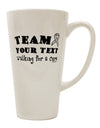 Customized Team -Name- Fundraising for a Cure 16 oz Conical Latte Coffee Mug - TooLoud-Conical Latte Mug-TooLoud-White-Davson Sales