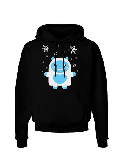 Cute Abominable Snowman Boy Yeti - Christmas Dark Hoodie Sweatshirt-Hoodie-TooLoud-Black-Small-Davson Sales