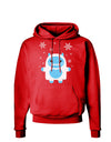 Cute Abominable Snowman Boy Yeti - Christmas Dark Hoodie Sweatshirt-Hoodie-TooLoud-Red-Small-Davson Sales