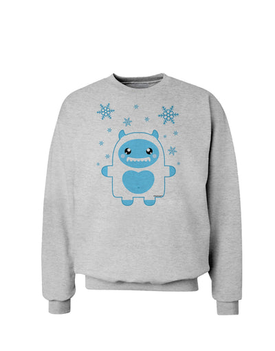 Cute Abominable Snowman Boy Yeti - Christmas Sweatshirt-Sweatshirts-TooLoud-AshGray-Small-Davson Sales