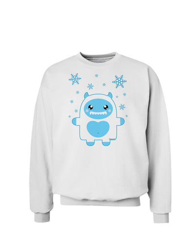 Cute Abominable Snowman Boy Yeti - Christmas Sweatshirt-Sweatshirts-TooLoud-White-Small-Davson Sales