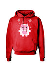 Cute Abominable Snowman Girl Yeti - Christmas Dark Hoodie Sweatshirt-Hoodie-TooLoud-Red-Small-Davson Sales