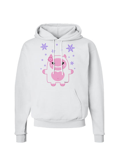 Cute Abominable Snowman Girl Yeti - Christmas Hoodie Sweatshirt-Hoodie-TooLoud-White-Small-Davson Sales