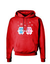 Cute Abominable Snowman Yeti Couple - Christmas Dark Hoodie Sweatshirt-Hoodie-TooLoud-Red-Small-Davson Sales