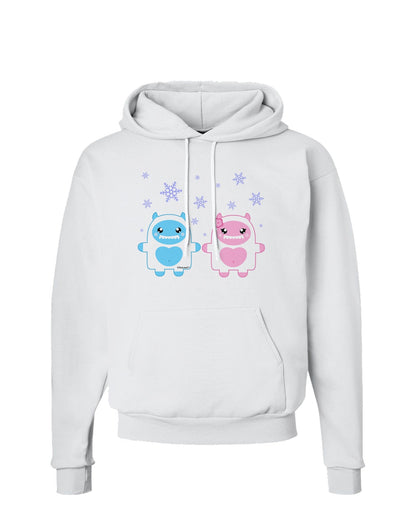 Cute Abominable Snowman Yeti Couple - Christmas Hoodie Sweatshirt-Hoodie-TooLoud-White-Small-Davson Sales