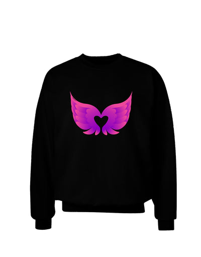 Cute Angel Wings Pair Heart Adult Dark Sweatshirt-Sweatshirts-TooLoud-Black-Small-Davson Sales