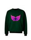 Cute Angel Wings Pair Heart Adult Dark Sweatshirt-Sweatshirts-TooLoud-Deep-Forest-Green-Small-Davson Sales