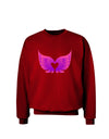 Cute Angel Wings Pair Heart Adult Dark Sweatshirt-Sweatshirts-TooLoud-Deep-Red-Small-Davson Sales