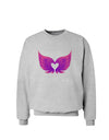 Cute Angel Wings Pair Heart Sweatshirt-Sweatshirts-TooLoud-AshGray-Small-Davson Sales