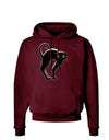 Cute Arched Black Cat Halloween Dark Hoodie Sweatshirt-Hoodie-TooLoud-Maroon-Small-Davson Sales