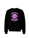 Cute As A Button Smiley Face Adult Dark Sweatshirt-Sweatshirts-TooLoud-Black-Small-Davson Sales