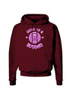 Cute As A Button Smiley Face Dark Hoodie Sweatshirt-Hoodie-TooLoud-Maroon-Small-Davson Sales