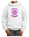 Cute As A Button Smiley Face Youth Hoodie Pullover Sweatshirt-Youth Hoodie-TooLoud-White-XS-Davson Sales