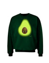 Cute Avocado Design Adult Dark Sweatshirt-Sweatshirts-TooLoud-Deep-Forest-Green-Small-Davson Sales