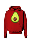 Cute Avocado Design Dark Hoodie Sweatshirt-Hoodie-TooLoud-Red-Small-Davson Sales