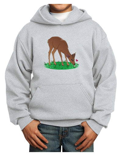 Cute Baby Buck Youth Hoodie Pullover Sweatshirt-Youth Hoodie-TooLoud-Ash-XS-Davson Sales